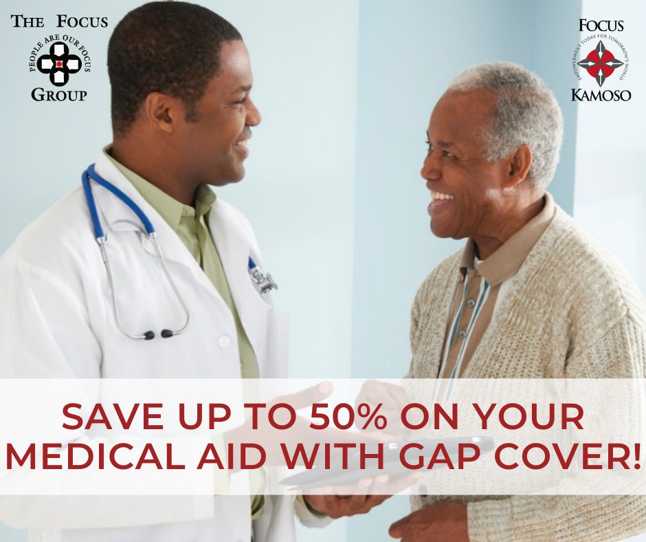 thefocusgroup's tweet photo. SAVE UP TO 50% ON YOUR MEDICAL AID WITH GAP COVER!

Save as much as 50% on your Medical Aid Premium if you buy Gap Cover for as little as R297 per individual or R424 per family. Changes to your plan must be confirmed by Friday 13 December 2019.

Contact our team on 011 486 9700 https://t.co/APMEKTLZbv