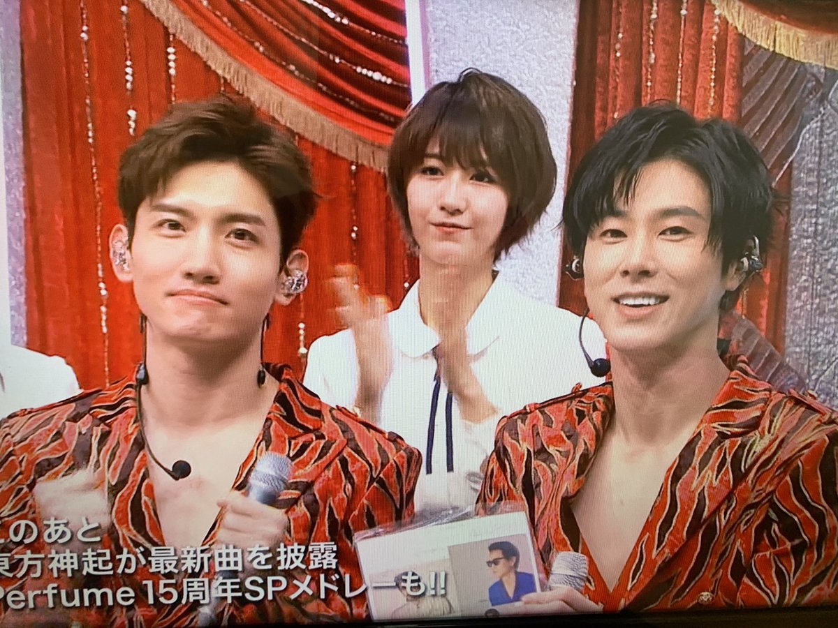 roseaki's tweet image. トークどきどきした！！

#東方神起 #FNS歌謡祭
#FNS東方神起楽しみ