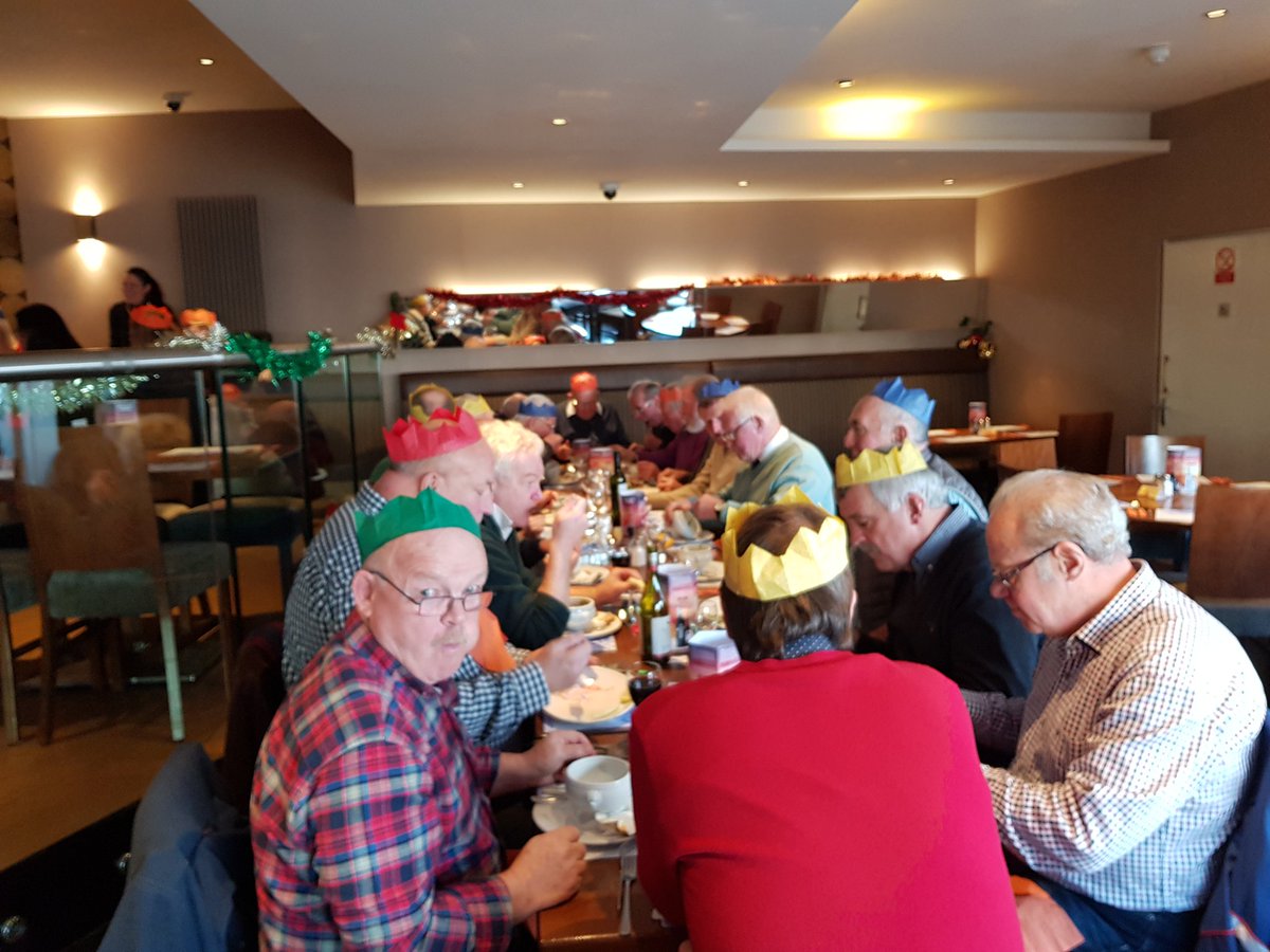 HinchRFC's tweet photo. Bickering, childish behaviour and frequent visits to the toilet.......it's the Ground Force Christmas Dinner! #volunteers https://t.co/LldOutpqMt