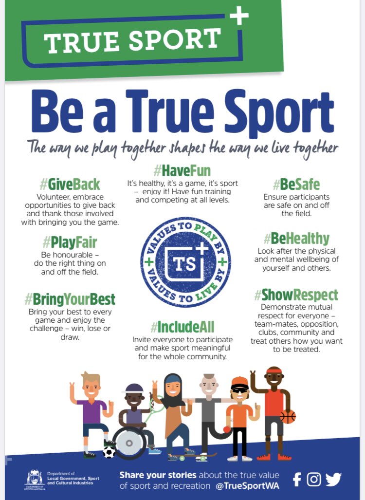 propatoTrainer's tweet image. Bring your Best. Bring your best to every game and enjoy the challenge win, lose or draw.
Play Fair. Play by the rules and uphold the spirit of the game – both on and off the field.
Show Respect. Treat others how you want to be treated. ...
Have Fun. It's a game, enjoy it!