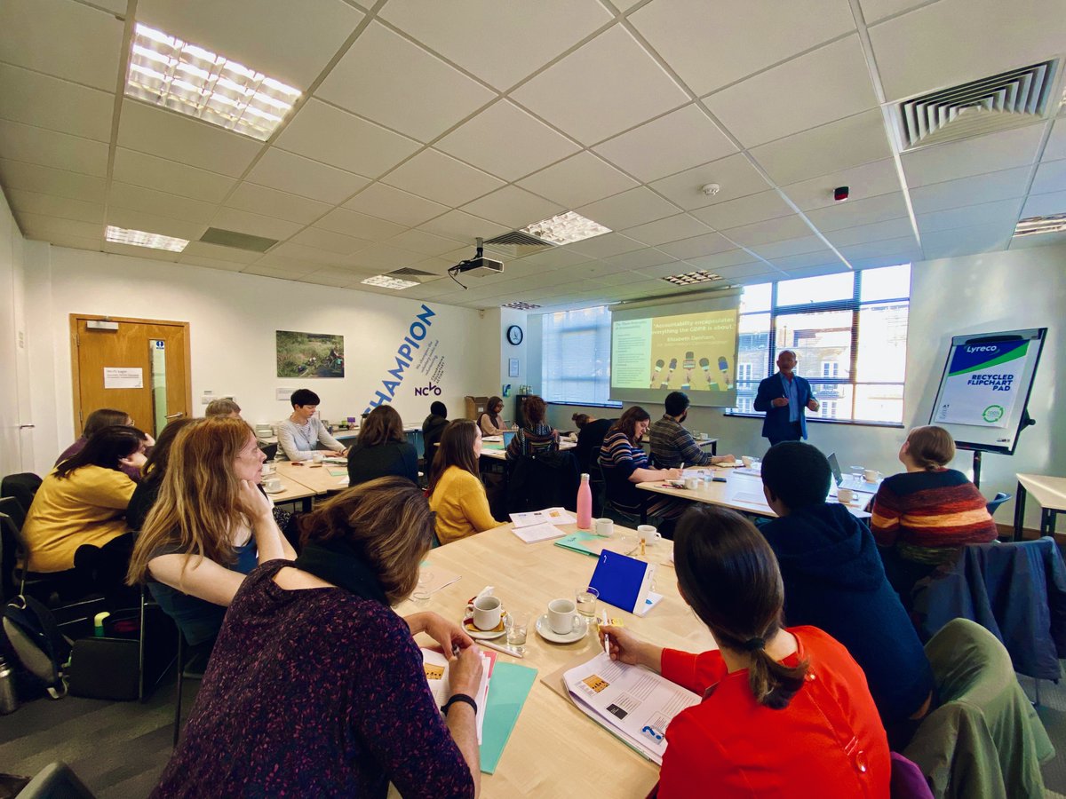 A fantastic session at the <a href="/NCVO/">NCVO</a> with a variety of amazing Charities gaining their knowledge in Data Protection. Secure your spot of 2020 GDPR training now! booking.ncvo.org.uk/training

#GDPR #DataProtection #Compliance #accountability #DPO