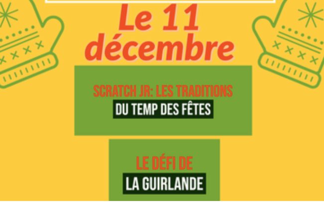 Jour 3 du compte de rebours @DSBOnNorthEast! Découvrez des traditions avec <a href="/scratch/">Scratch Team</a> ou défiez vos élèves avec l’activité #stem de guirlande! labrigade.weebly.com #fsl #frimm