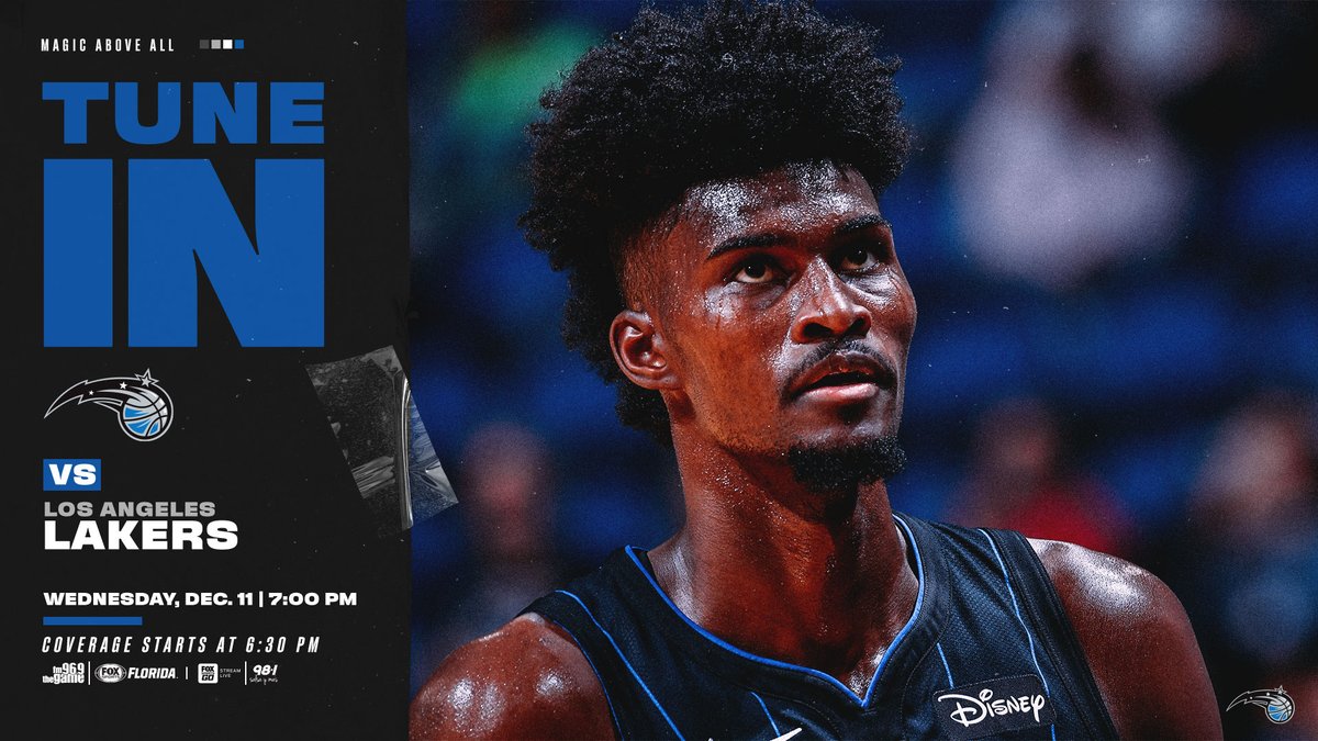 OrlandoMagic's tweet photo. Lakers are at our house tonight!
πΊ: @FOXSportsFL
π: 7:00 PM
π: https://t.co/otdK4r1TQg
π±: https://t.co/2HxE5pfV9W https://t.co/DYbGEqLSvO