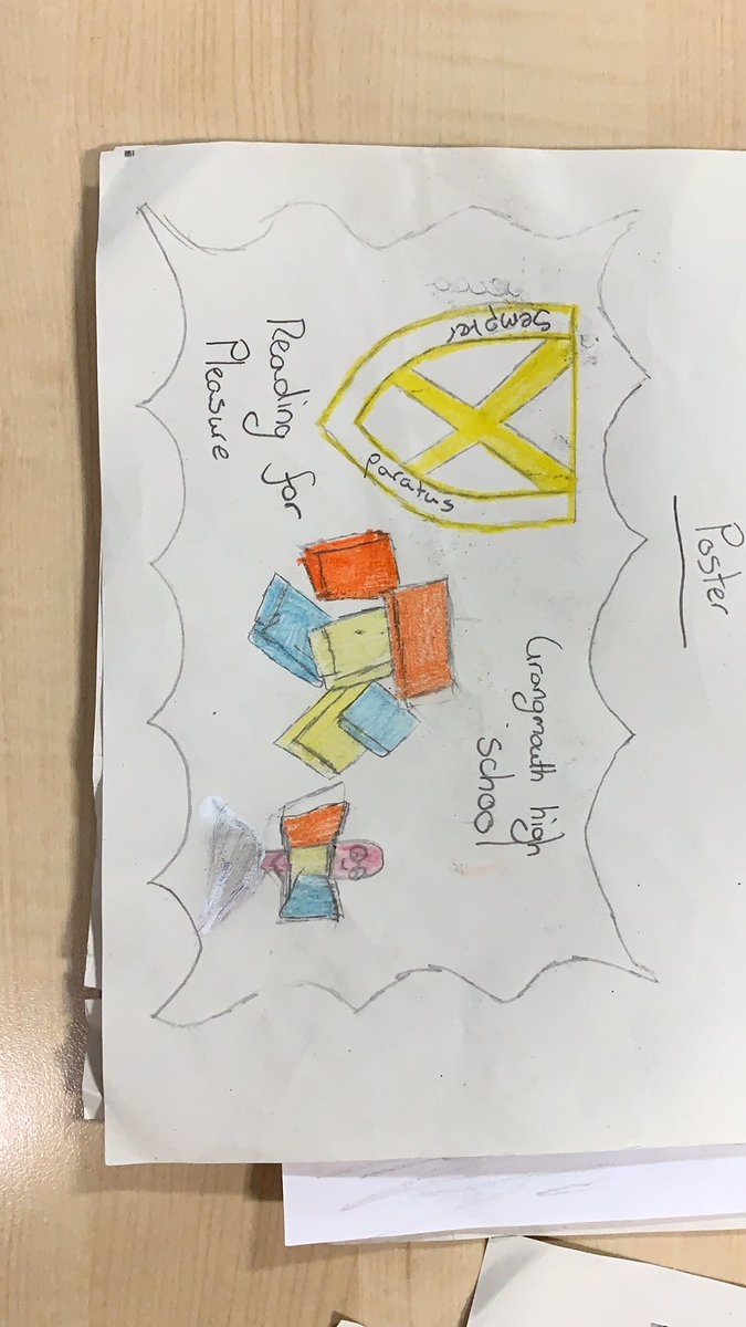 GHS_Reading's tweet photo. Rebecca’s logo design #reading for pleasure @GHS_Reading @scottishbktrust https://t.co/0TFPmbOFof