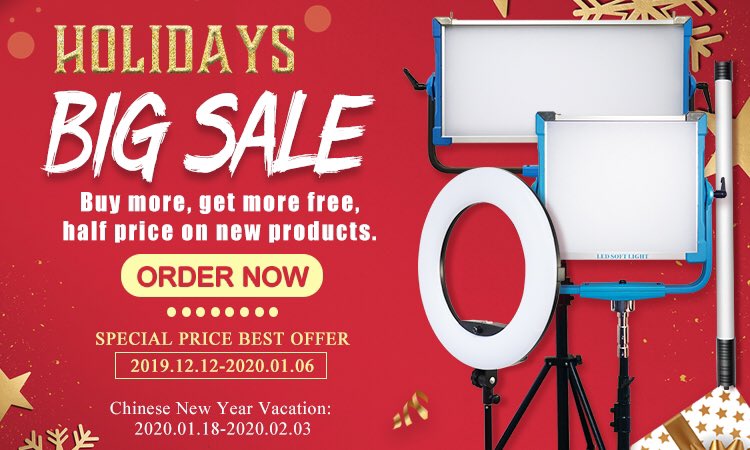 ❤️Holidays Big Sale
🧡Contact me to get your special price with best offer 
#ledvideolight #rgbledlight #rgbtube #ringlamp #ringlight #videoringlight #film #interviewlighting #studiophotography #ledtube #makeuplight #holidayshopping #christmassale #onsale #armlight #ledarmlights