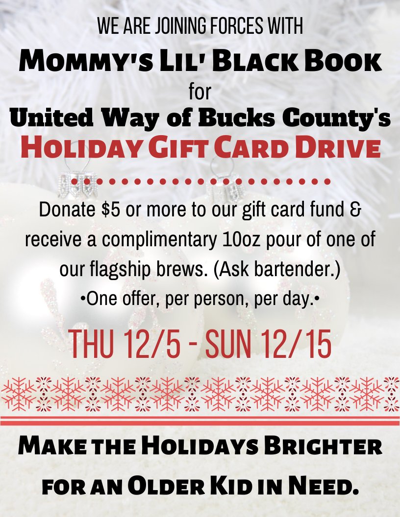 #donate to <a href="/UWBucks/">United Way of Bucks County</a> to help make the holidays a little brighter for older children in #BucksCountyPA ! #HolidayGiftCardDrive