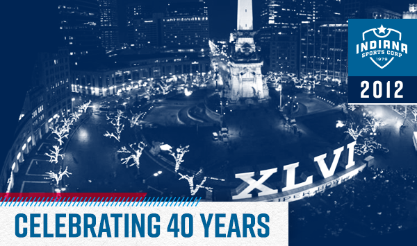 IndSportsCorp's tweet photo. 2012: Super Bowl XLVI is held in Indianapolis between the Giants and Patriots. Eli Manning leads a late drive down the field to lead New York to victory. This Super Bowl still goes down as one of the best-ever. #ISC40 https://t.co/WqewlR3U5x