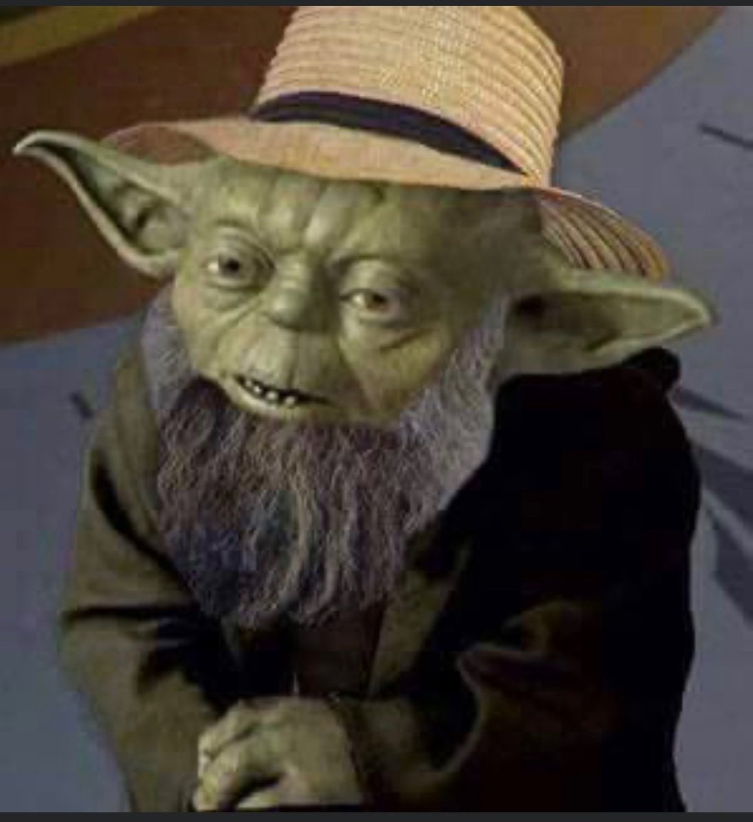 Gumpling's tweet image. @OrdyPackard Yoda's Amish Cousin, Yoder