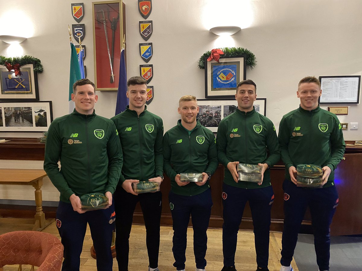 12infbn's tweet photo. Many congrats to Ptes Paul Sheahan, Ronan Kerin, Gavin Dillon, Lt Tony Smith and Pte Sean Guerins who yesterday received their International Caps from COS for the European games in Holland in 2018 and the World games in China 2019 #proudUnit https://t.co/bAIxwAm1W2