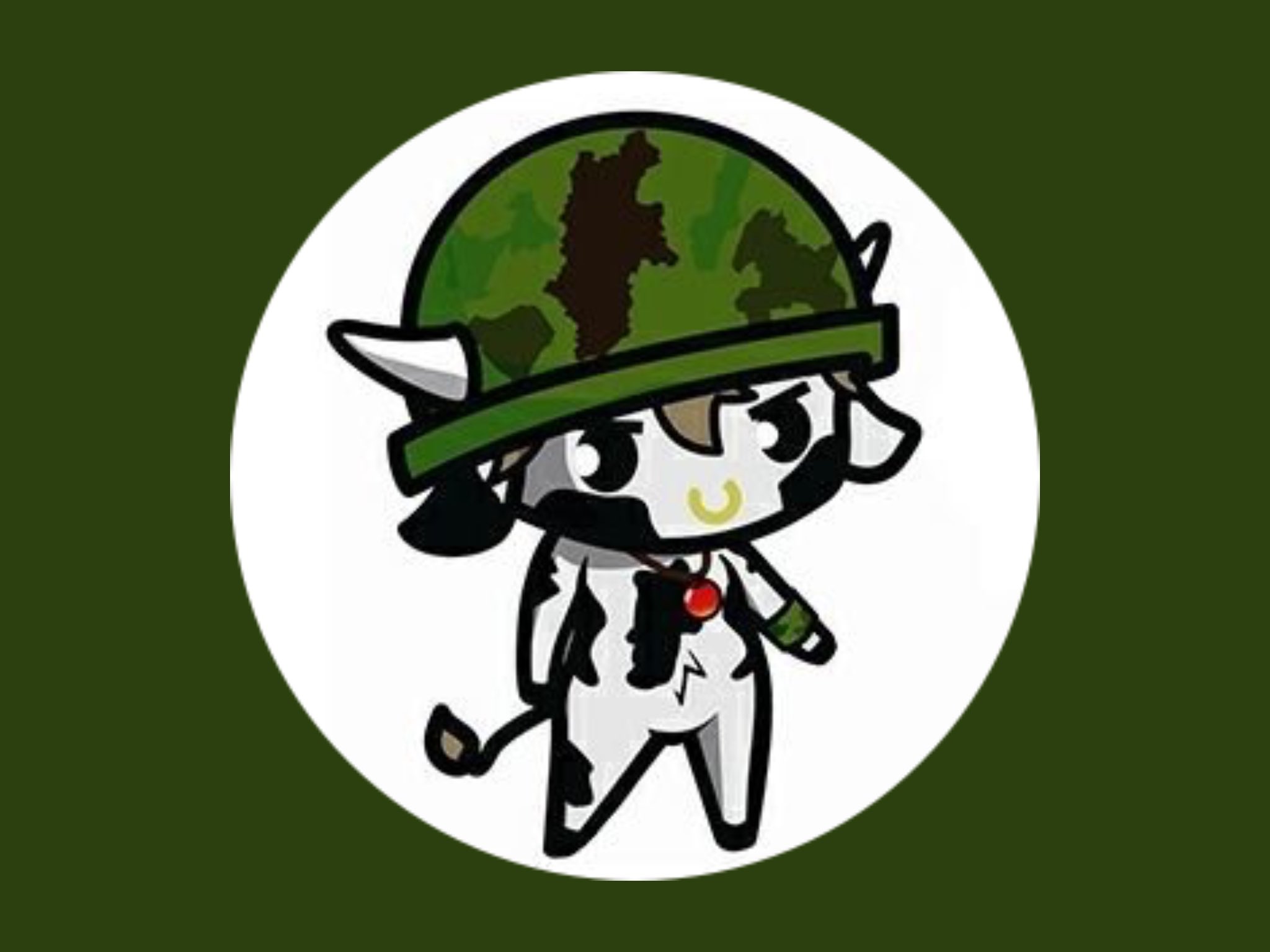 Elise 個人的に自衛隊長野さんのアイコンイラスト キャラ が細かいところが好き 牛さんなのは善光寺で首にリンゴでヘルメットの迷彩やお腹の模様が長野県の形 T Co S4vblwcyzm Twitter