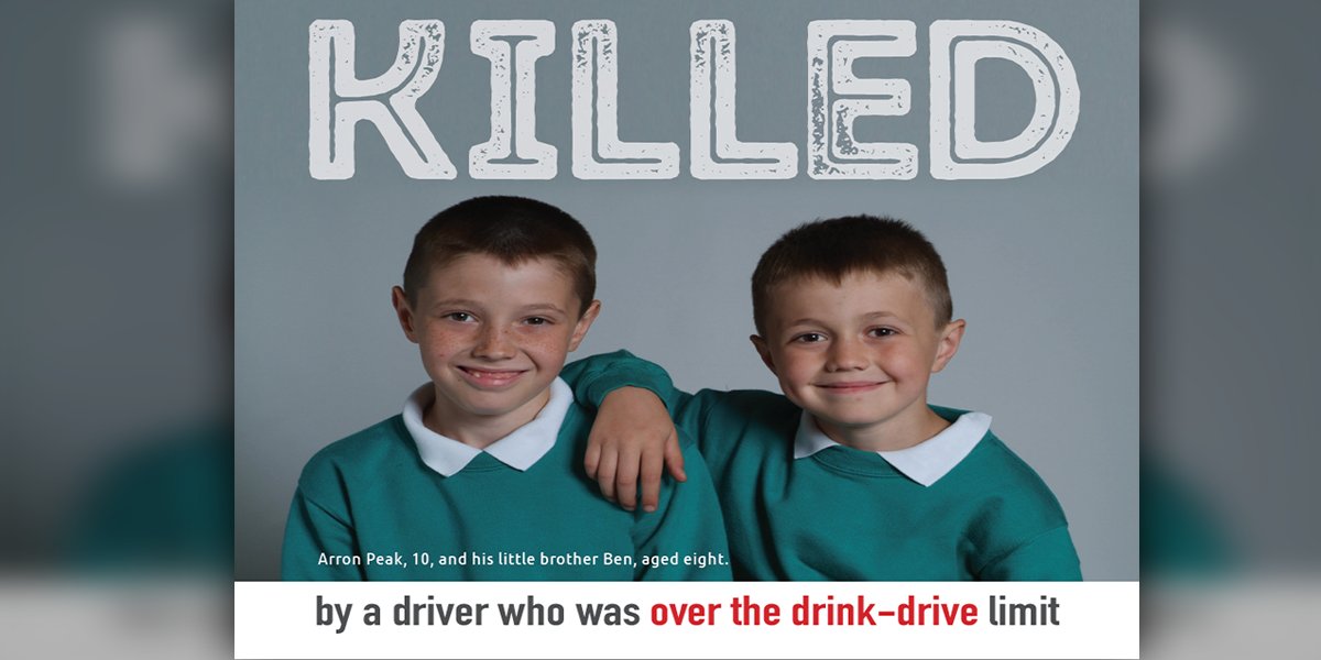 A poster featuring two brothers killed by a drink driver will be placed in bars, pubs and clubs across #Derbyshire to remind revellers of the very real dangers of drink and drug-driving. derbyshire.police.uk/news/derbyshir… #DontDrinkAndDrive #DontDrugDrive