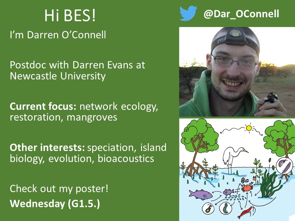 Hey #BES2019 interested in Network Ecology, Restoration or Mangroves? Come check out my poster G1.5 this Wednesday! 

@BritishEcolSoc @BESForests @BES_Tropical @BESConservation @BES_EGG
  
#networks @DarrenMarkEvans @NCLNEG @NERCscience
@NewtonFund 
1/3