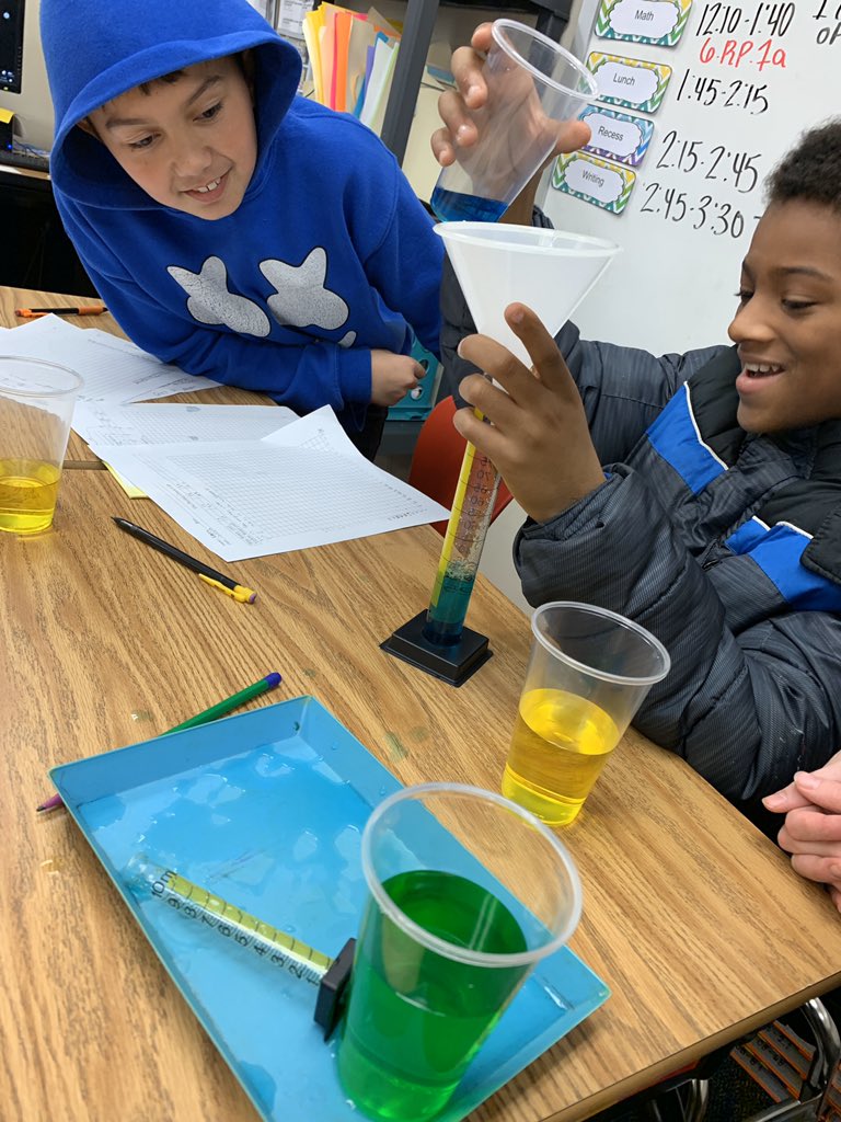 MrsLauraMetz's tweet image. When your ratios are equivalent, you can double and triple (or more) your batches, and they will make the same shade of color! @bianca_imani awesome lesson! Where does this reasoning apply in your career or life? #ArtInMATH #ScienceInMATH