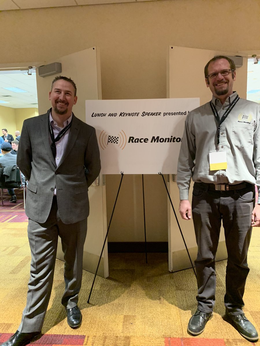 racetrackbiz's tweet photo. Wonderful lunch by @RaceMonitor to hear @LynStJames at #RTBC2019 ! https://t.co/JUQqxpmf30