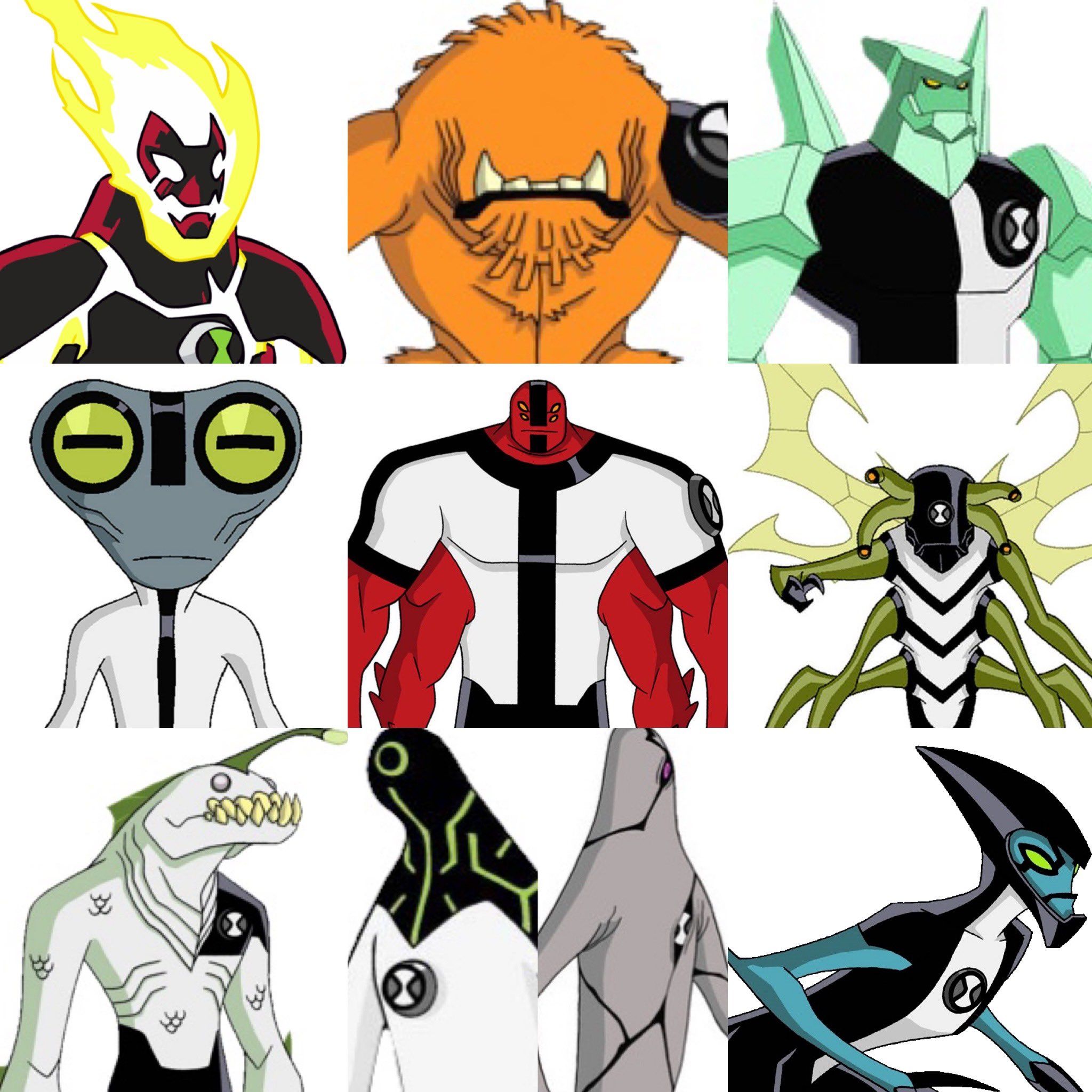 Top 20 Coolest Ben 10 Aliens