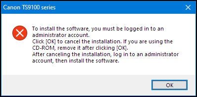 you must be logged in as an administrator