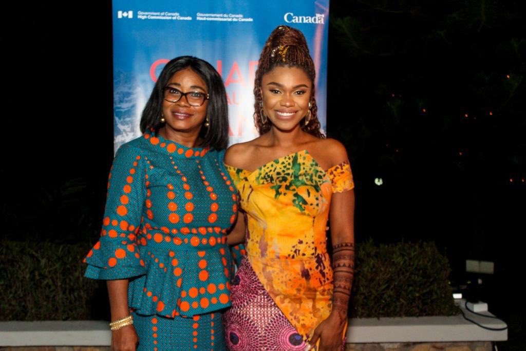Last night at the #HumanRightsDay2019 was an honor to be with amazing women Minister of Gender Hon. Cynthia Morrison and Ohema Awinor #EqualityFund  @CanHCGhana @MoGCSP_Ghana