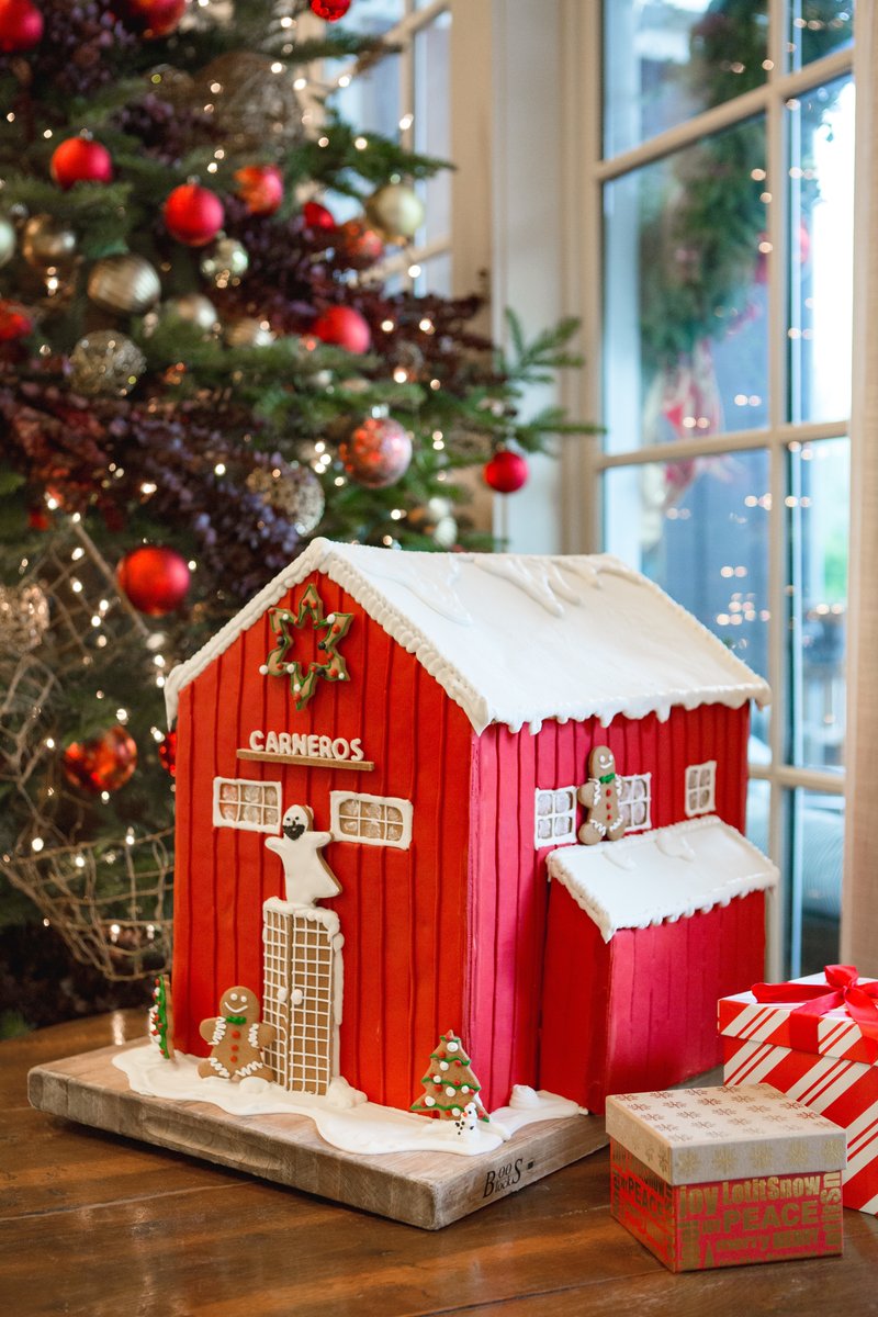 Our Pastry Chef, Jerome Maure, put a sweet twist on your classic gingerbread house with this perfect recreation of Boon Fly Café.