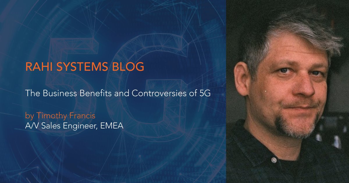 Rahi_Systems's tweet photo. Last week, Timothy outlined the key features of the #5G standard. 5G is, of course, the next-gen of mobile connectivity, offering faster data rates compared to 4G technology, but what does that really mean to businesses? Find out in our #RahiBlog: https://t.co/Wua4t2CBOM https://t.co/CmdtfTXCH9