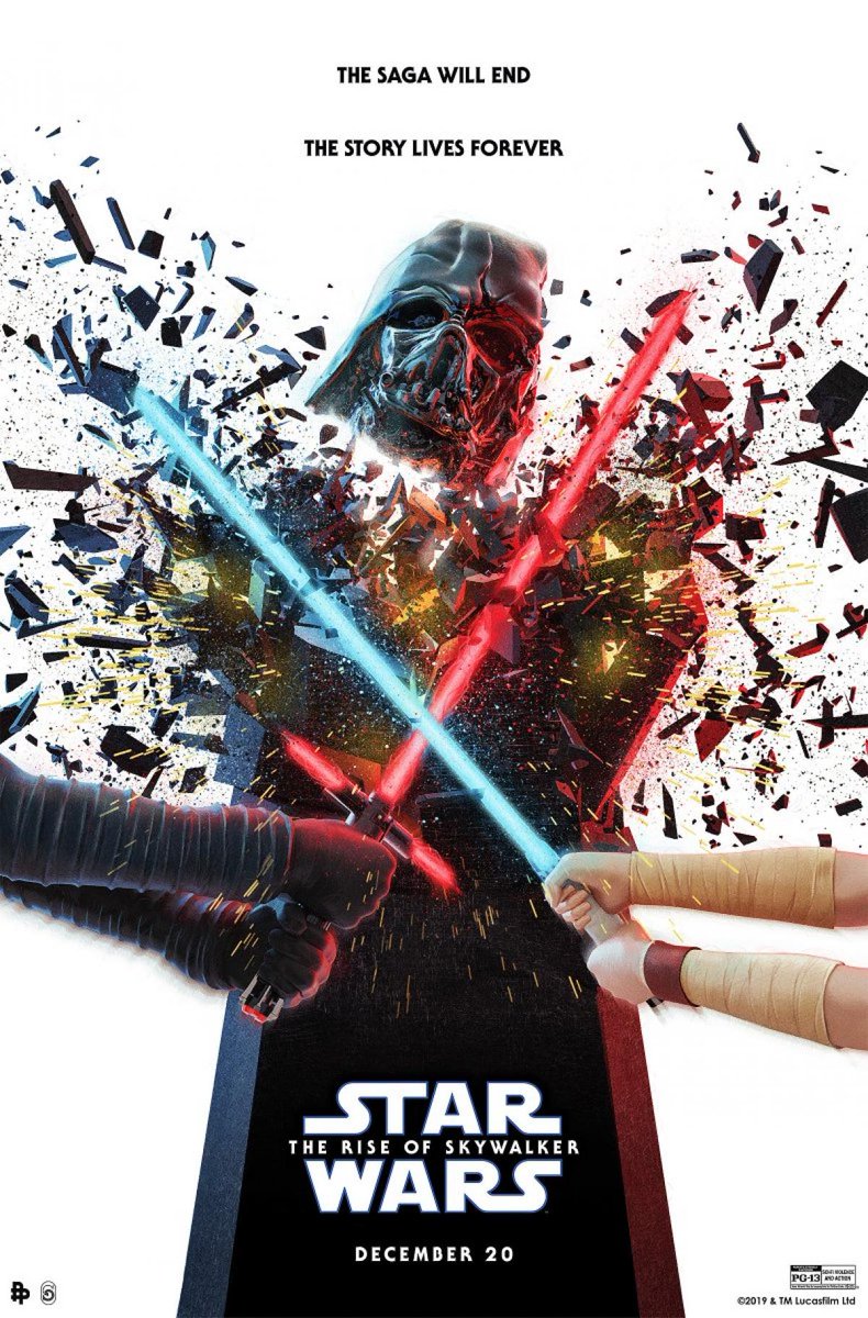 brandholics's tweet photo. La cartelería de la campaña promocional de #ElAscensoDeSkywalker, la última película de #StarWars, no podría ser más gratificante. Ya queda menos para el final de la saga, ¿estáis preparados? https://t.co/kBwvbiTSqN