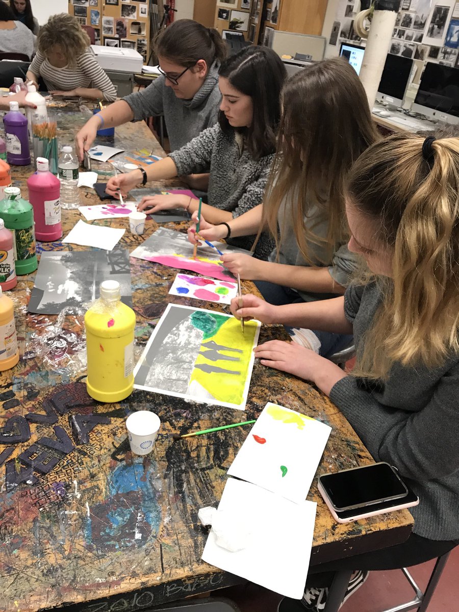 Advanced Photography students turning their Central Park film photos into Fauvist inspired acrylic painting. ⁦@PeterGiarrizzo⁩ ⁦<a href="/drzublionis/">Chris Zublionis, Ed. D.</a>⁩ ⁦<a href="/DrTitone/">Kerri Titone, Ed. D.</a>⁩ ⁦<a href="/NSArts1/">North Shore Fine & Performing Arts</a>⁩