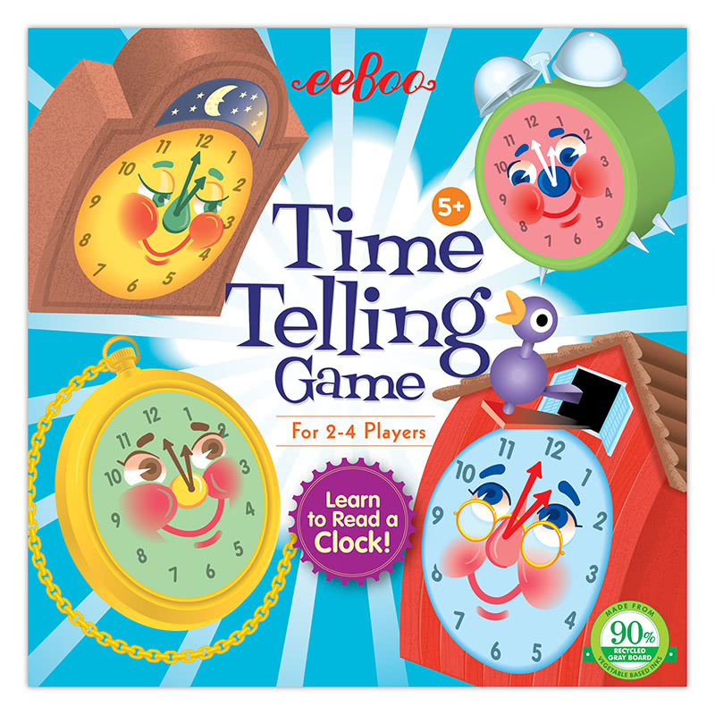 Fleurtations's tweet image. #Eeboo 'Time Telling Game'.
This well-designed game gets kids up to speed on time telling.
Players move the arms on their own clock faces to show the time described on cards.
Cards are colour coded for the progression of skills in learning to tell time.
fleurtations.uk.com/Eeboo/Eeboo-ti…