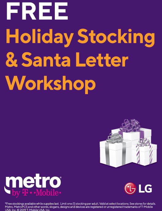 Been NICE this year? Send Santa a letter @MetroByTMobile store, 249 Glenside Avenue, Holmes this Saturday, 11 AM - 1 PM & get a free stocking filled with goodies (while supplies last)! #MightyMidAtlantic @JohnCShelton12 @LouisPeltzer @pjohns1219 @PhillyMikeOShea @danmpalmer1