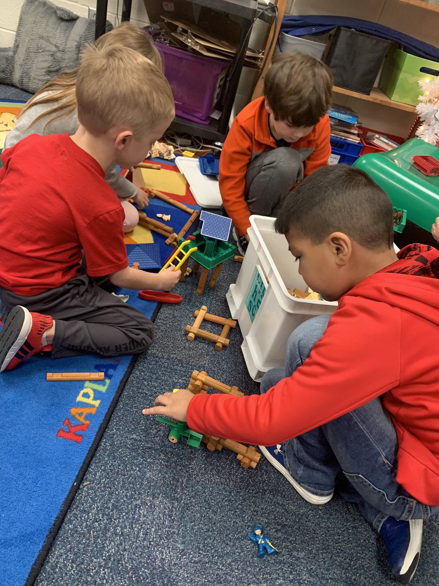 Cold weather means indoor recess fun. Lots of robots and castles. Santa and the elves even have new houses and a new workshop.