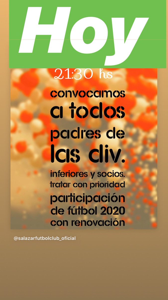 Si te importa tu Club y seguir jugando necesitamos tu ayuda en compartir esta reunión ! Gracias!