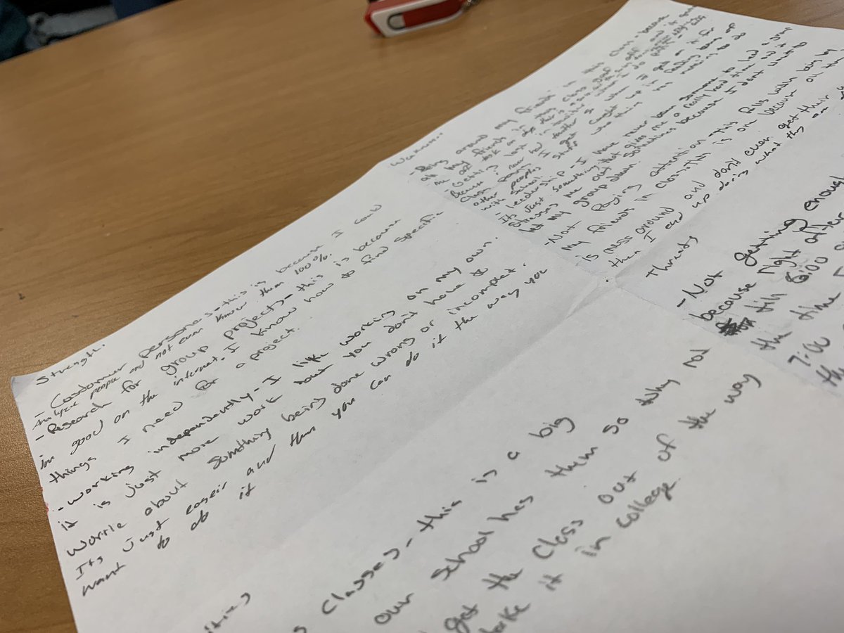 LatchfordCj's tweet photo. Monday in class we worked on a swot analysis on ourselves to see what we need to let people know about ourselves. https://t.co/22JBKFqXZB