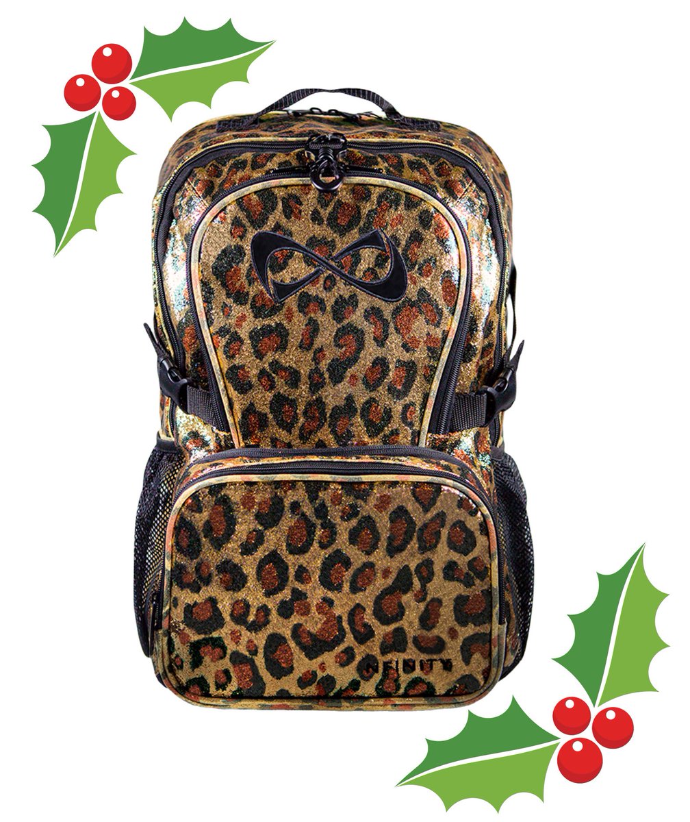 DAY 1️⃣1️⃣ of 1️⃣2️⃣ Days of <a href="/Nfinity/">∞ Nfinity Athletic</a> ‼️Want to win the Millennial Cheetah Print Backpack 🎒⁉️

Enter to win! 
Retweet, Reply &amp; Tell Us your favorite routine of all time, or Like - to enter for your chance in a raffle to WIN!

Good luck &amp; Happy Holidays! 🎄🎁🎅
