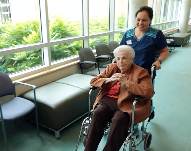 eldercareottawa's tweet photo. This wonderful video about the continuum of care @prvhc_seniors spotlights personal support worker Jhoy, who says โThe world needs more Perley Rideaus.โ Executive Director of Perley Rideau Foundation, Delphine Hasle says โThe world needs more Jhoys.โ
https://t.co/OBsj4t0amS https://t.co/nSGZgLX0Q8