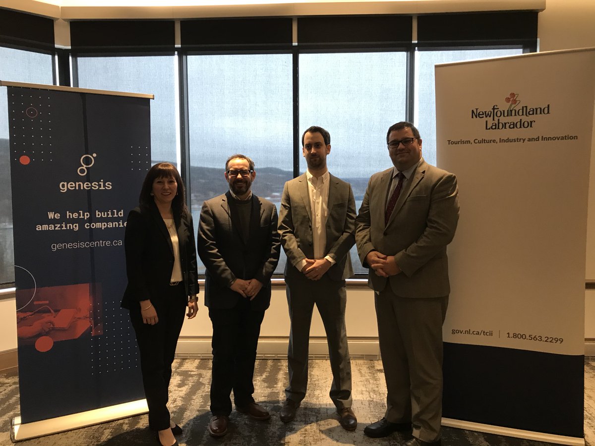 Minister <a href="/bernardjdavis/">Bernard Davis</a> joined <a href="/scottastevenson/">Scott Stevenson</a> and the @rallynowapp team, as they announced funding from Venture NL, Killick Capital, Concrete Ventures &amp; Good News Ventures. <a href="/GovNL/">Government of Newfoundland & Labrador</a> is committed to supporting #entrepreneurship &amp; #innovation in NL. #GovNL #SmallBusiness