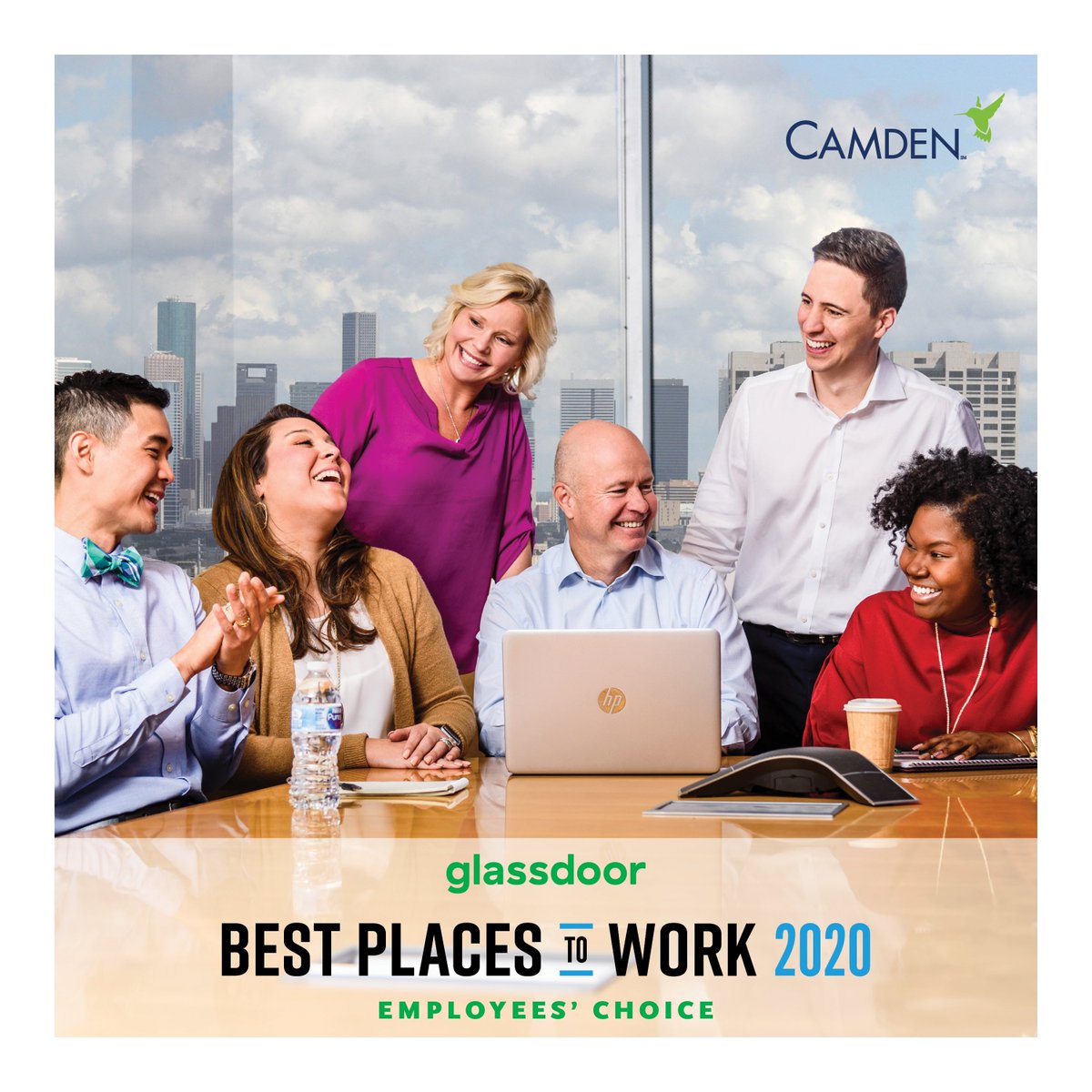 CamdenLiving's tweet photo. Thank you to our employees! We're proud to be named a @Glassdoor Best Place to Work in 2020. See why so many are so proud to work at Camden 👉 https://t.co/NzrBcShsyw
 #CamdenHappy #LoveWhereYouWork #GlassdoorBPTW https://t.co/Zf2HBtKfbR