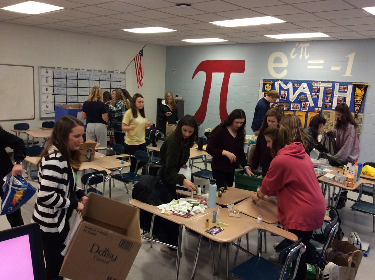 'Tis the season for KINDNESS. The HHS Kindness Club collected and sorted (literally) thousands of toiletries for donation to My Sister and Brother's Keepers, who will distribute them to the homeless in Boston. Another way HHS students make a difference.
