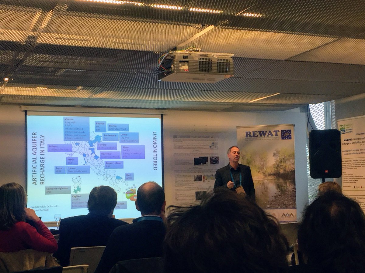 @ #eu #water #innovation #conf.e in #Zaragoza discussing use of #non-conventional #water &amp; recharge of #aquifers presenting <a href="/RewatLife/">Progetto Life REWAT</a> infiltration basin &amp; work to be done in @MARSoluT_ITN <a href="/H2020Freewat/">H2020FREEWAT</a> with <a href="/LNEC_PT/">LNEC</a> @eip_water <a href="/LIFEprogrammeIT/">NCP LIFE IT 🇮🇹</a> <a href="/LIFEprogramme/">LIFE Programme</a> <a href="/ScuolaSantAnna/">ScuolaSantAnna</a>