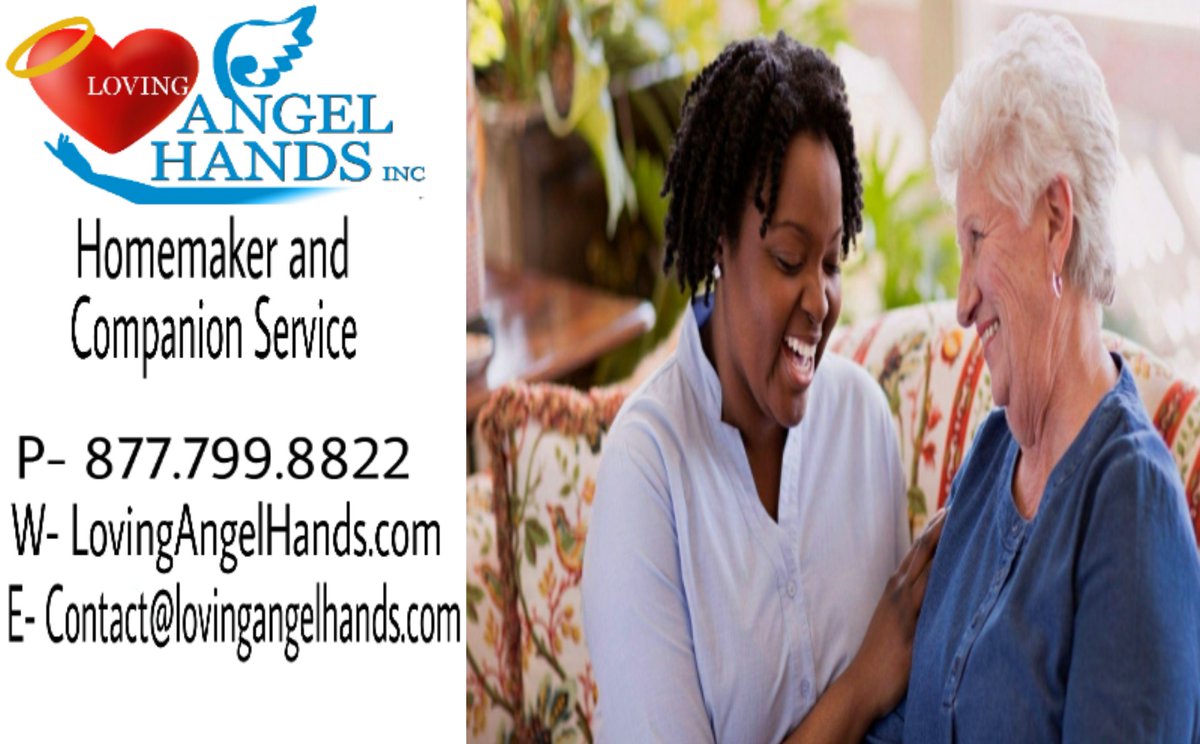 LovingAngelHand's tweet photo. We pride ourselves in keeping your loved one safe while remaining in home. Visit https://t.co/ZrHXz5Tdi6 today and request your FREE consultation for Homemaker and Companion services. #LAHI #WednesdayVibes #WednesdayThoughts #WednesdayMotivation #wednesdaymorning #WednesdayWisdom https://t.co/IOpsA0qFBd