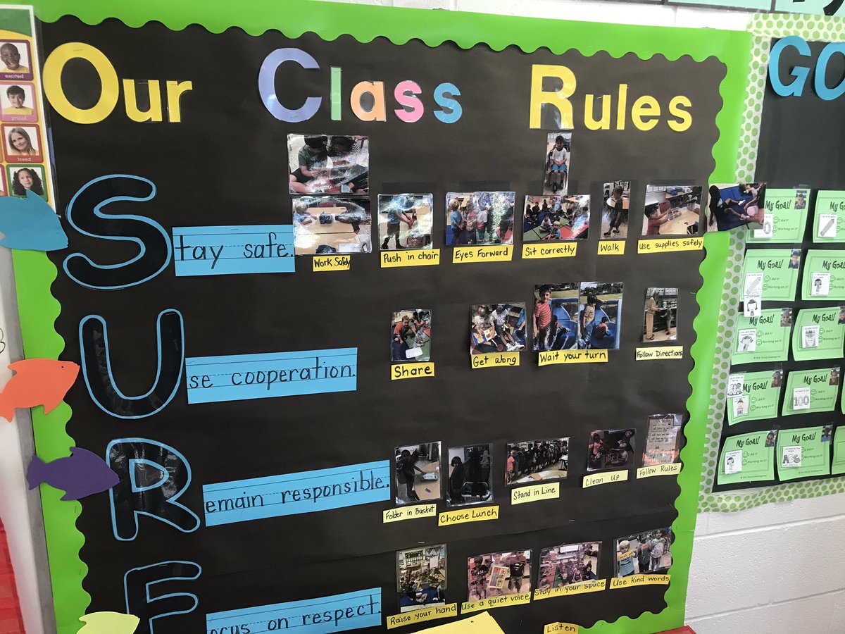 NiehoffJason's tweet photo. I absolutely love how PBIS is thriving in our @MalibuESVB classrooms. In @sallybenjumea class, students have pictures of themselves on the bulletin board showing how we Stay Safe, Use Cooperation, Remain responsible, and Focus on Respect. Go SURF! ❤️🏄🏻‍♀️🏄🏽🏄🏻‍♂️ https://t.co/5aSpyYdixK