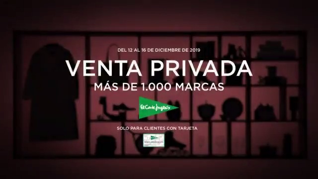 El Corte Inglés on Twitter: "¡Llega la Venta Privada de El Corte Inglés! Solo del 12 al 16 de diciembre, y hoy desde las 22:00h en la web, los increíbles descuentos