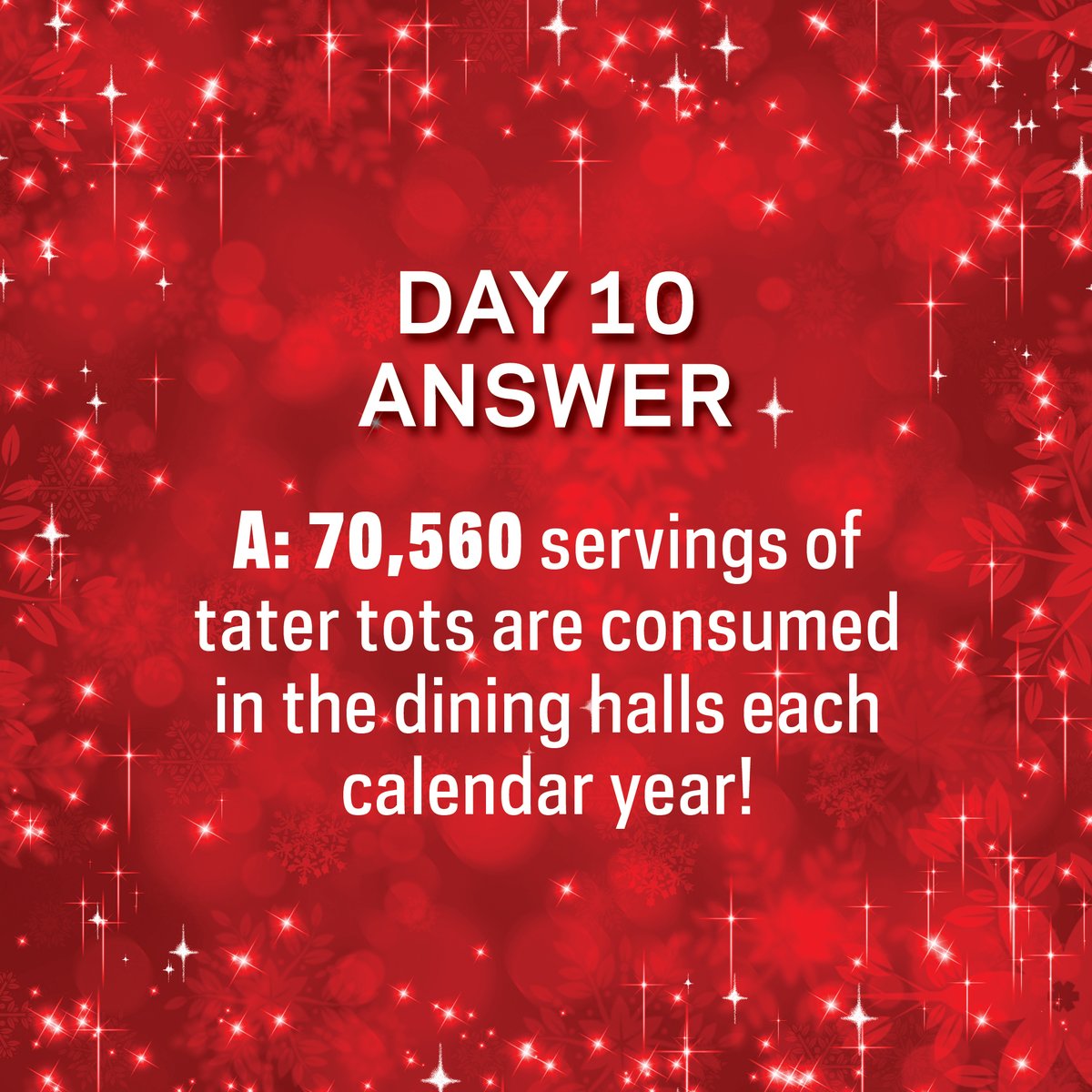 NDDining's tweet photo. Congrats to Lexee Dalgleish, ND '22 for winning Day 10 of Campus Dining Trivia with an amazing guess of 71,928! π₯πππ½#12DaysofCDTrivia https://t.co/ZnNaz5FKei
