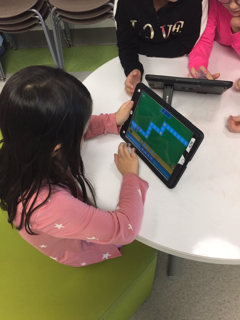 AlixeKirouac's tweet photo. Another day of coding for the Grade 2 team for Computer Science Education Week! #SageCreekLRSD @CSEdWeek #ESCSbelonging #ESCSindependance #ESCSmastery https://t.co/4AADXZTR6x