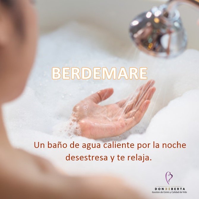 dondeberta's tweet photo. El baño caliente elimina tensión muscular por lo que dormirás mejor y al despertar tendrás mejor ánimo y mayor energía. Es un círculo virtuoso donde acumulas diariamente los beneficios en cuerpo y mente!
#dondeberta #berdemare #estres #estrés #stress #salud #mindfulness #yoga https://t.co/l1kbVA588i