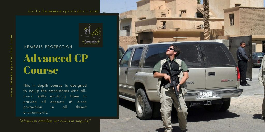 NemesisProtect1's tweet image. Check out the 40-day Advanced Close Protection course by #NemesisProtection on nemesisprotection.com/advanced-close…

#closeprotectioncourse #closeprotectiontraining #executiveprotectioncourse #executiveprotectiontraining