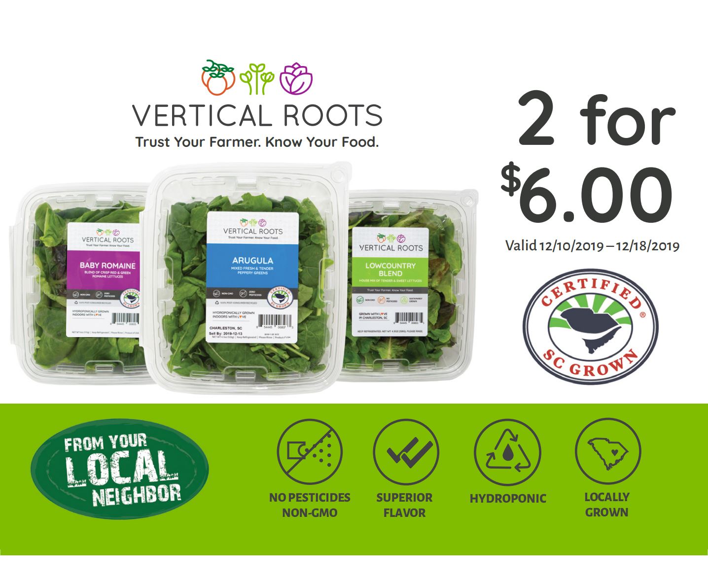 Vertical Roots Hydroponic Bibb Lettuce – Charleston Farm Fresh