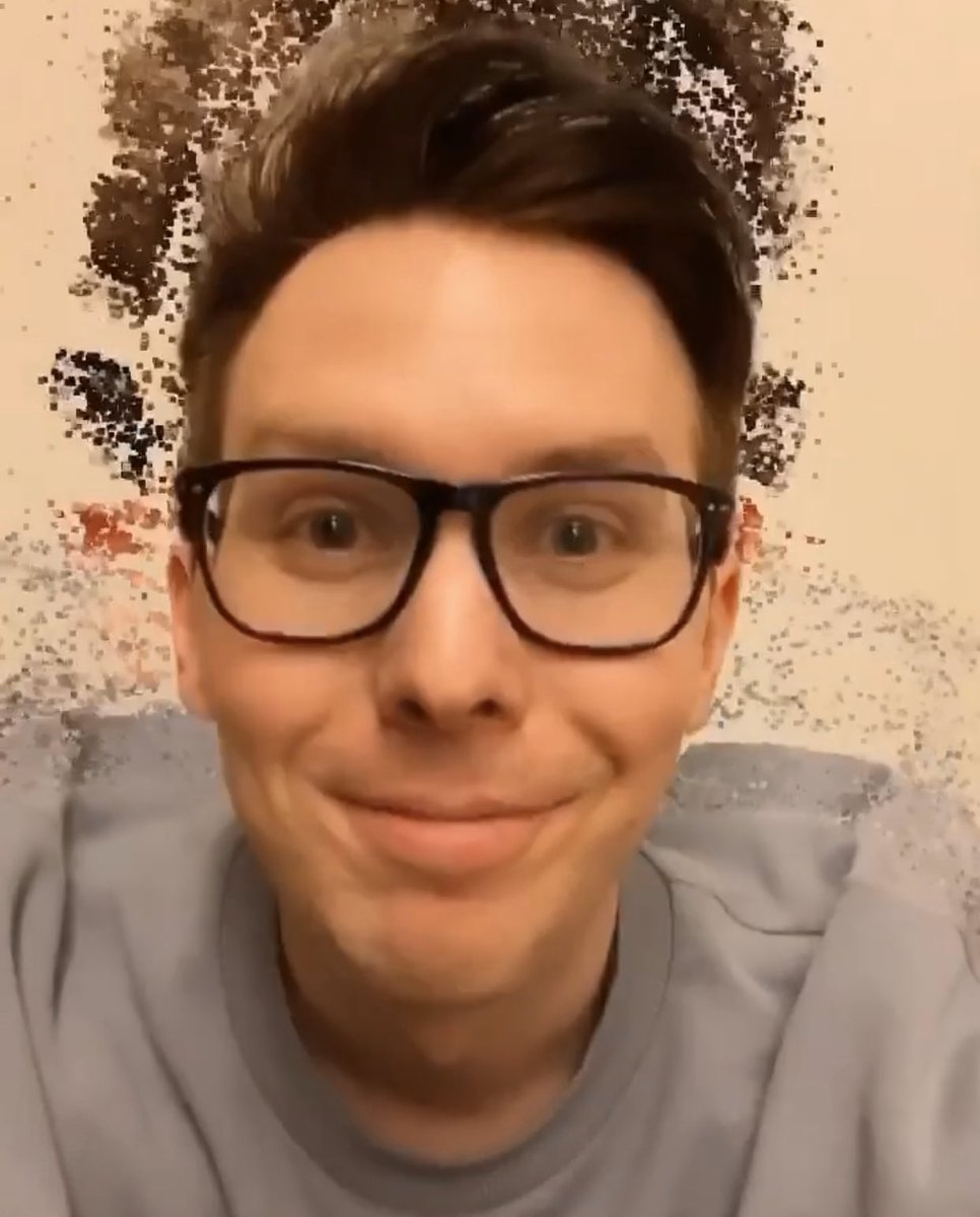queersdan's tweet image. i think we can all agree that phil lester smiling