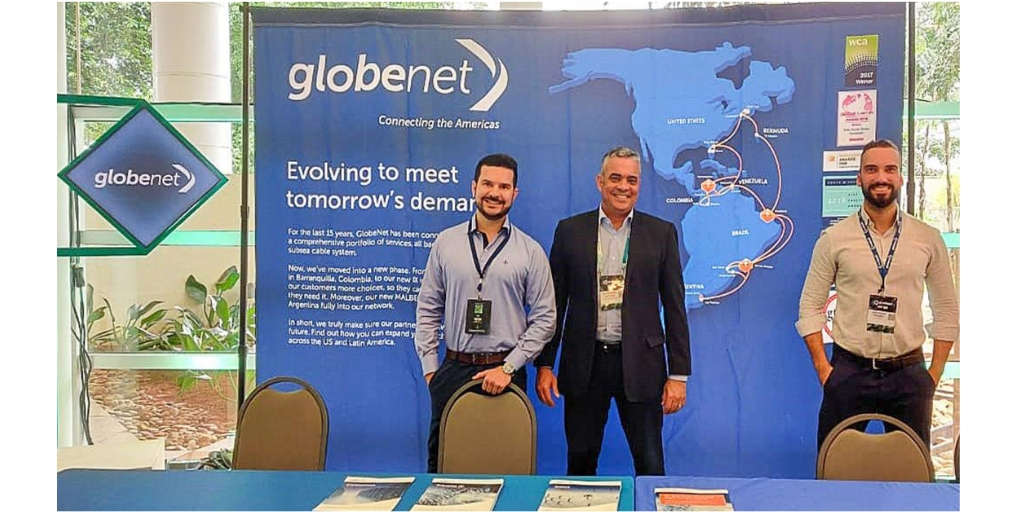 GlobeNetTelecom's tweet image. A equipe da #GlobeNet  Brasil (Gabriel Rodrigues, Alexandre Queiroz e Guilherme Aroeira) está presente na Semana  da Infraestrutura Brasil, em São Paulo, até sexta-feira.