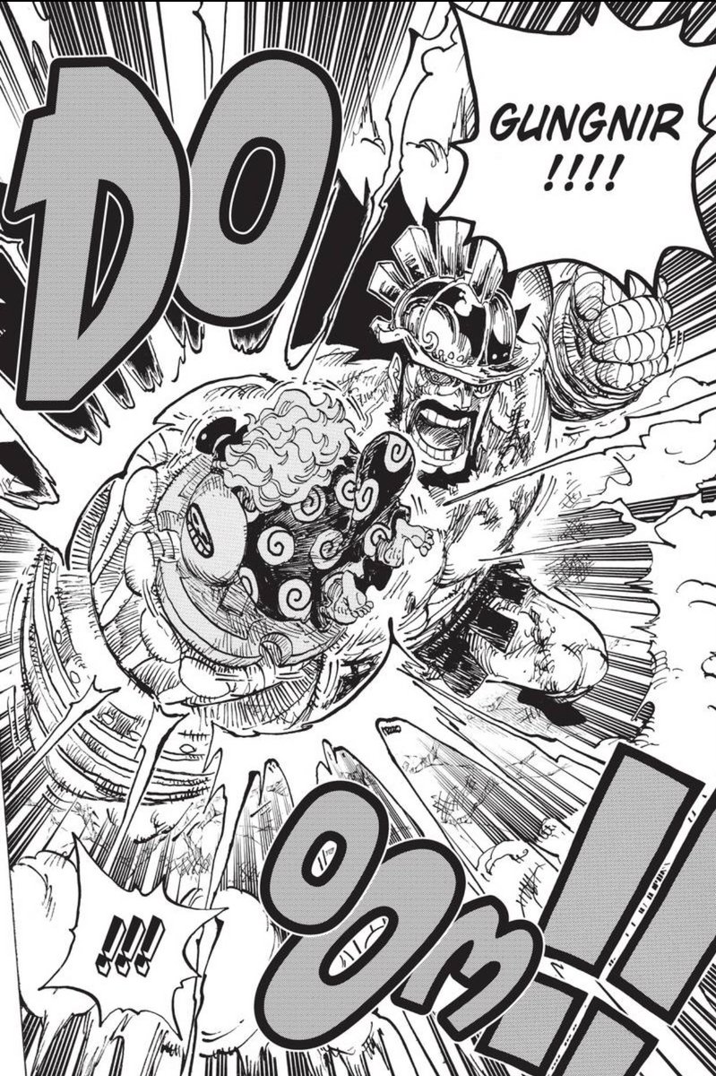 Standout Panel - On the plus side though, Oda never fails to turn in great work when it’s punchy punch time. The veryicality of these shots is really soemthing, and shooting from above then going to an over the shoulder shot from below helps add that OOMPH for the launch  #OPGrant
