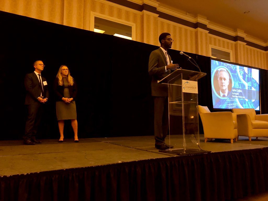 FSFL302's tweet image. Its announcement Wednesday at the @NCC_Chamber’s fintech forum! We’re also excited to announce a partnership with @GarryJohnsonIII and the @FirstFoundrs Accelerator, in a fintech focused cohort, to launch in 2020. Big things on the horizon! #fintech #netde