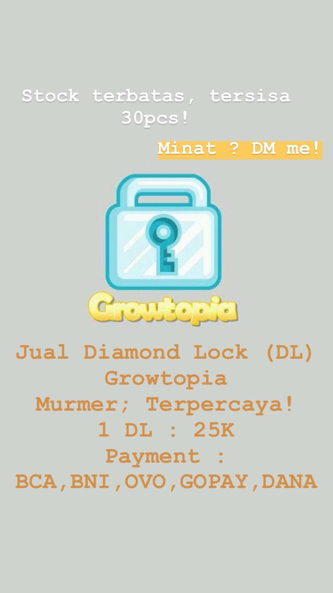 mcyap_'s tweet image. Jual Diamond Lock Growtopia #growtopia #diamondlock #murahmeriah