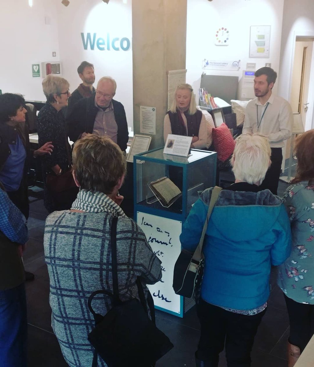 wyorksarchives's tweet photo. We've enjoyed welcoming lots of new visitors to #Wakefield for our #AnneListerDiaries talk. We loved seeing #AnneLister and Suranne Jones superfan @ellis_zara come face to face with Anne's original diaries - check out her amazing tattoo!
#GentlemanJack #ArchivesExplored #Archives https://t.co/2CqaAIPuS7